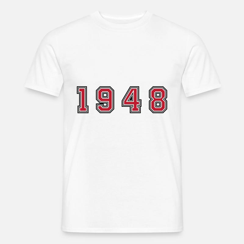 Numéro de l’année 1948 - T-shirt homme - blanc