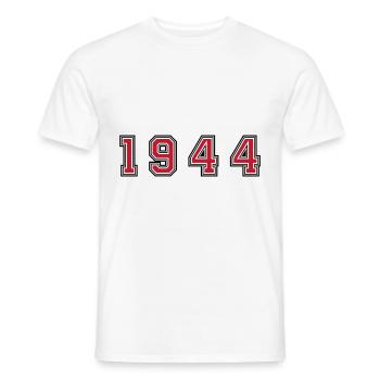 1944 Jahr Zahl - Männer T-Shirt - Weiß - Vorne - AI Model Male 178 dark (178cm)