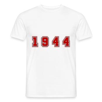 1944 Jahr Zahl - Männer T-Shirt - Weiß - Vorne - AI Model Male 178 dark (178cm)