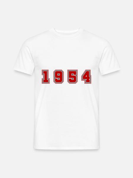 1954 Year Number - Men's T-Shirt - white