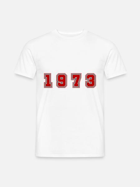 1973 Year Number - Men's T-Shirt - white