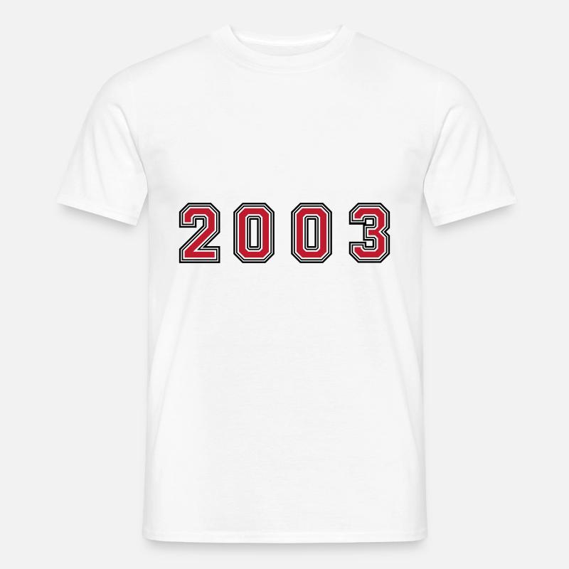 Numéro de l’année 2003 - T-shirt homme - blanc