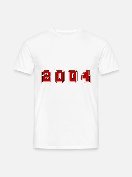 2004 Year Number - Men's T-Shirt - white