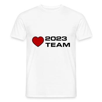 Équipe 2023 - T-shirt homme - blanc - Devant - AI Model Male 178 dark (178cm)