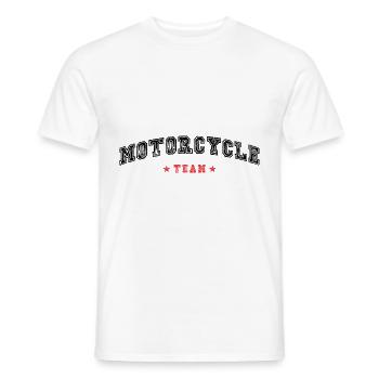 Motorcycle Team - Männer T-Shirt - Weiß - Vorne - AI Model Male 178 dark (178cm)