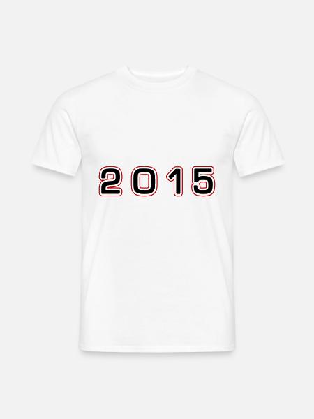 2015 Year Number - Men's T-Shirt - white