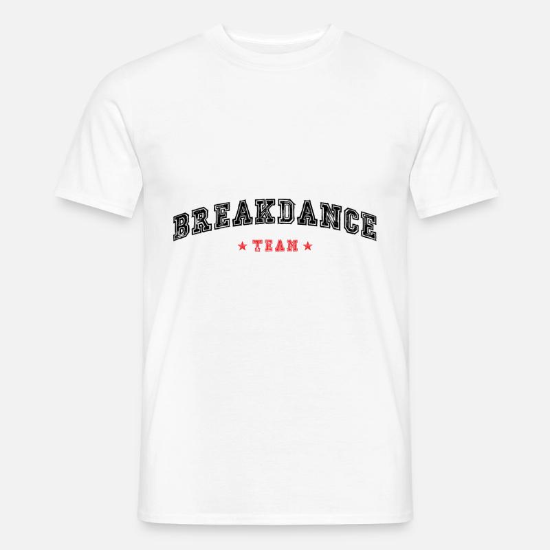 Breakdance Team - Männer T-Shirt - Weiß