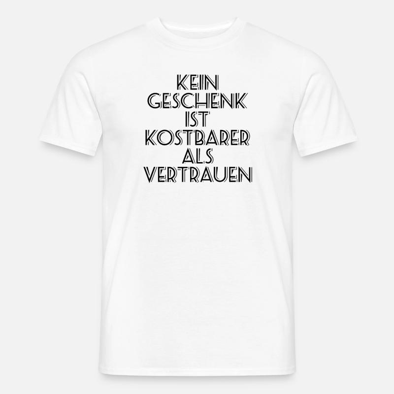 Spruch Sprüche Leben - Männer T-Shirt - Weiß