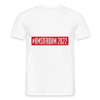 Amsterdam 2022 - Men's T-Shirt - white - Front - AI Model Male 178 dark (178cm)