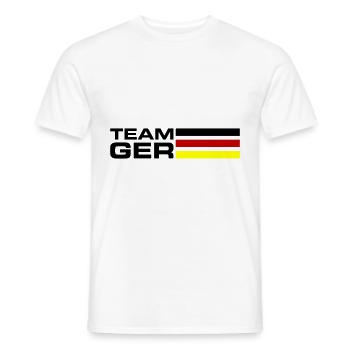 Team Germany - Männer T-Shirt - Weiß - Vorne - AI Model Male 178 dark (178cm)