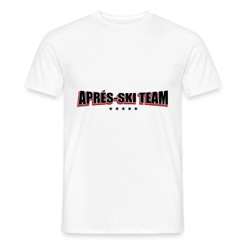 Apres Ski Team - Männer T-Shirt - Weiß - Vorne - AI Model Male 178 dark (178cm)