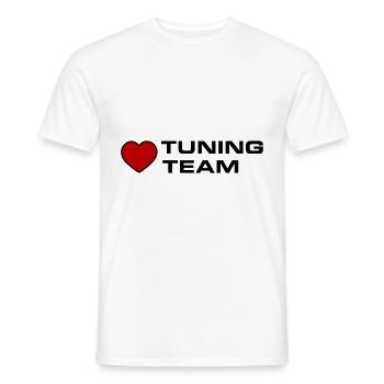 Tuning Team Herz - Männer T-Shirt - Weiß - Vorne - AI Model Male 178 dark (178cm)