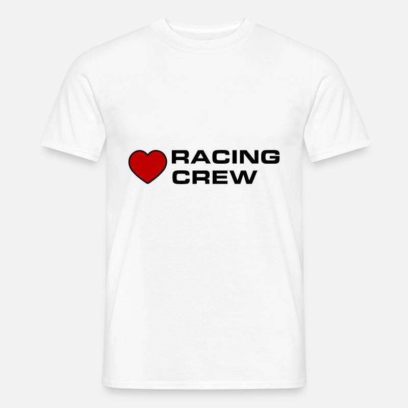 Racing Crew - Männer T-Shirt - Weiß