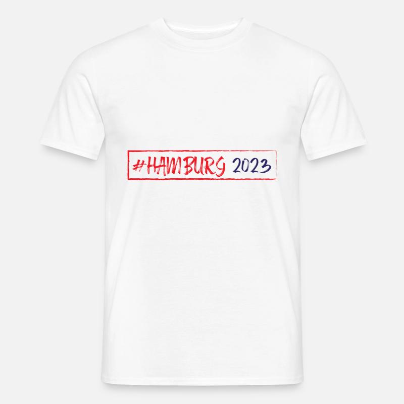 Hamburg 2023 - Männer T-Shirt - Weiß