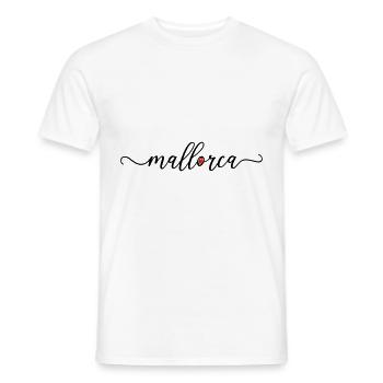 Mallorca Herz Liebe - Männer T-Shirt - Weiß - Vorne - AI Model Male 178 dark (178cm)