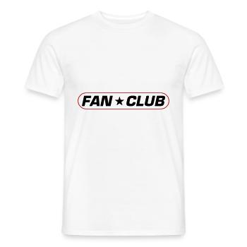 Fan Club - T-shirt homme - blanc - Devant - AI Model Male 178 dark (178cm)