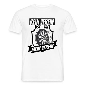 Dartspieler Darten Dart Darts Sprüche Geschenkidee - Männer T-Shirt - Weiß - Vorne - AI Model Male 178 dark (178cm)