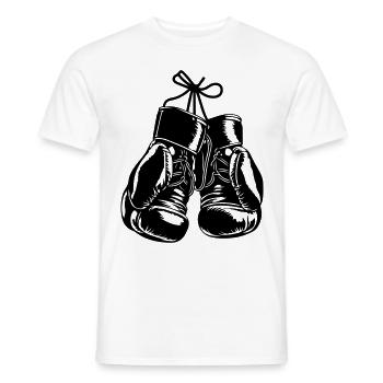 Boxing Gloves Symbol Boxing Sports - Men's T-Shirt - white - Front - AI Model Male 178 dark (178cm)