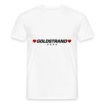 Golden Sands 2024 Heart - Men's T-Shirt - white - Front - AI Model Male 178 dark (178cm)