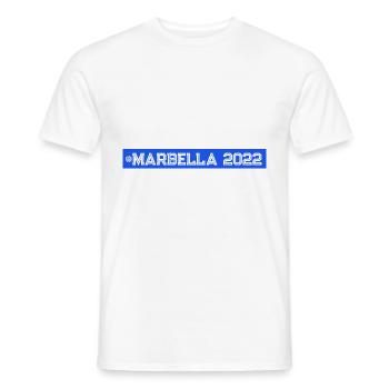 Marbella 2022 - Männer T-Shirt - Weiß - Vorne - AI Model Male 178 dark (178cm)