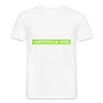 Amsterdam 2022 - Men's T-Shirt - white - Front - AI Model Male 178 dark (178cm)