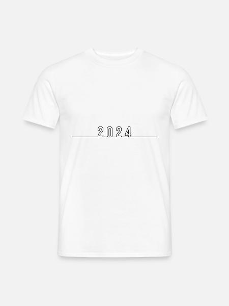 2024 Jahr - Männer T-Shirt - Weiß