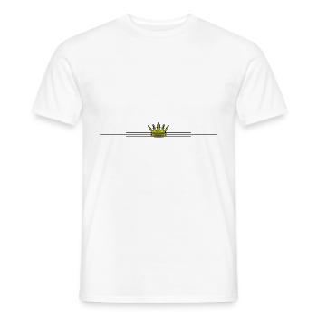 Krone Symbol Design - Männer T-Shirt - Weiß - Vorne - AI Model Male 178 dark (178cm)