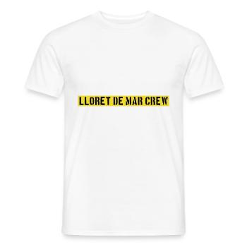 Lloret De Mar Crew - Men's T-Shirt - white - Front - AI Model Male 178 dark (178cm)