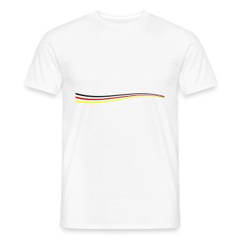 Ligne Allemagne - T-shirt homme - blanc - Devant - AI Model Male 178 dark (178cm)