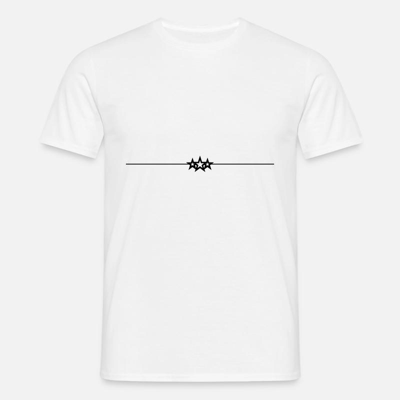 Stern Linie Element - Männer T-Shirt - Weiß