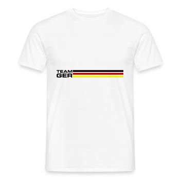 Team Germany - Männer T-Shirt - Weiß - Vorne - AI Model Male 178 dark (178cm)