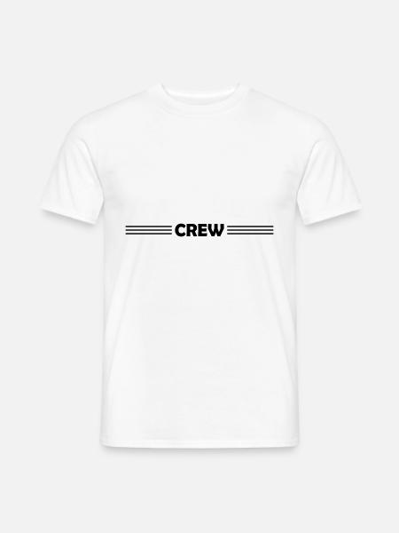 Conception de l’équipage - T-shirt homme - blanc