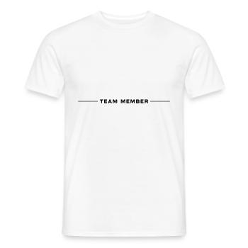 Membres de l’équipe - T-shirt homme - blanc - Devant - AI Model Male 178 dark (178cm)