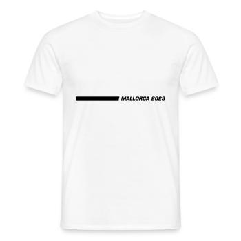 Mallorca 2023 Linie - Männer T-Shirt - Weiß - Vorne - AI Model Male 178 dark (178cm)