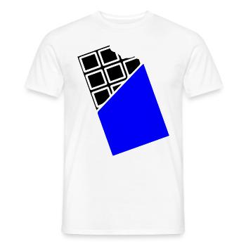Bonbons au chocolat - T-shirt homme - blanc - Devant - AI Model Male 178 dark (178cm)