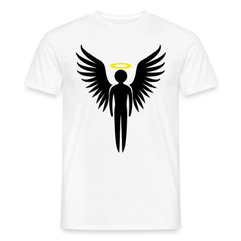 Engel Symbol - Männer T-Shirt - Weiß - Vorne - AI Model Male 178 dark (178cm)