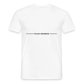Membres de l’équipe - T-shirt homme - blanc - Devant - AI Model Male 178 dark (178cm)