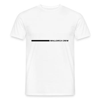 Mallorca Crew - Männer T-Shirt - Weiß - Vorne - AI Model Male 178 dark (178cm)