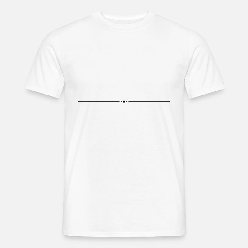 Stern Linie Element - Männer T-Shirt - Weiß