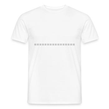 Dash Symbol Line - Men's T-Shirt - white - Front - AI Model Male 178 dark (178cm)