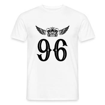 96 Couronne numérique - T-shirt homme - blanc - Devant - AI Model Male 178 dark (178cm)