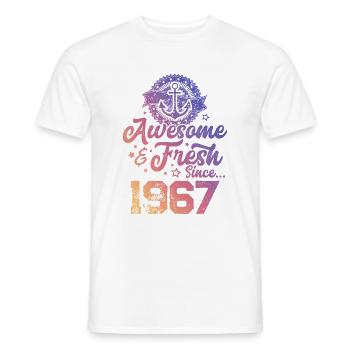 1967 awesome fresh - Männer T-Shirt - Weiß - Vorne - AI Model Male 178 dark (178cm)