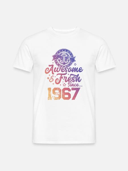 1967 awesome fresh - Männer T-Shirt - Weiß