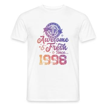 1998 awesome fresh - Männer T-Shirt - Weiß - Vorne - AI Model Male 178 dark (178cm)