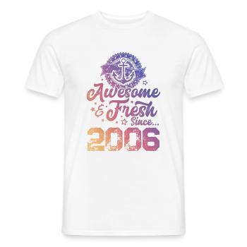 2006 awesome fresh - Männer T-Shirt - Weiß - Vorne - AI Model Male 178 dark (178cm)