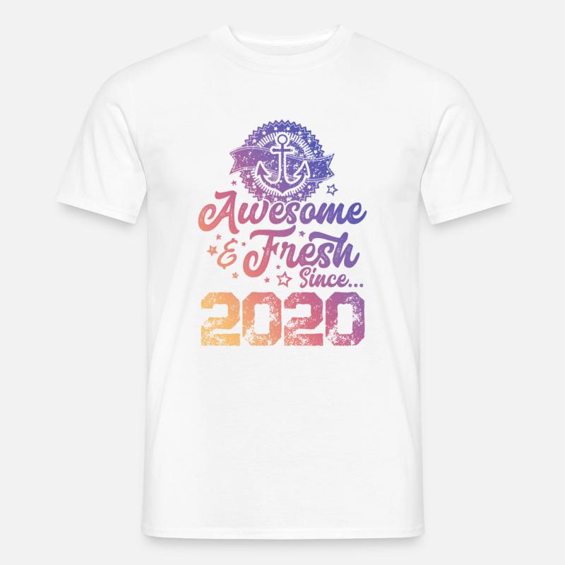 2020 awesome fresh - Männer T-Shirt - Weiß