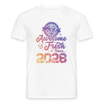 2028 awesome fresh - Männer T-Shirt - Weiß - Vorne - AI Model Male 178 dark (178cm)
