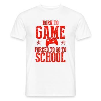 joueur scolaire - T-shirt homme - blanc - Devant - AI Model Male 178 dark (178cm)