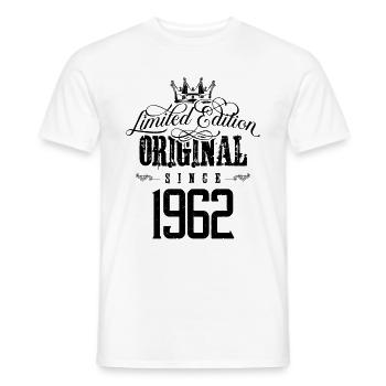 Édition limitée 1962 - T-shirt homme - blanc - Devant - AI Model Male 178 dark (178cm)