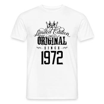 Édition limitée 1972 - T-shirt homme - blanc - Devant - AI Model Male 178 dark (178cm)